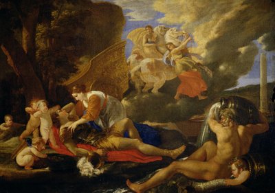 Rinaldo en Armida door Nicolas Poussin